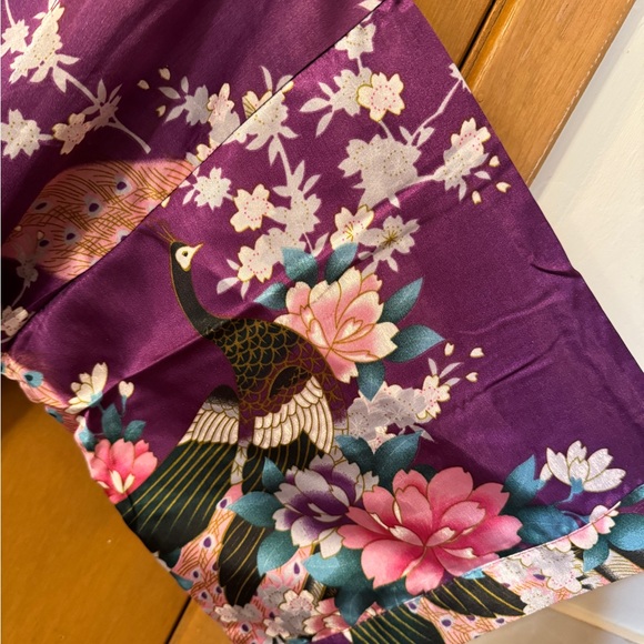 Purple Floral Chinese Robe - Picture 3 of 3